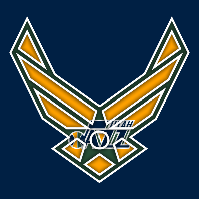 Airforce Utah Jazz logo vinyl decal